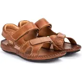 Pikolinos für Herren. 06J-5818 Ledersandalen Tarifa braun (41), Klettverschluss, Lässig