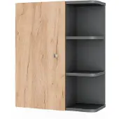 Vicco Hängeschrank Fynn Anthrazit/Goldkraft Eiche 47.2 x 59.2 cm, Model 54353