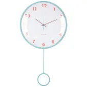 Karlsson - Wanduhr Cheeky Dome - Sanftes Blau - 7.1x35.5x61.5cm