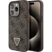 GUESS Apple iPhone 15 Pro Hülle - Kunststoff - - Backcover/Hard Case - Braun