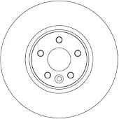 TRW Bremsscheibe SINGLE DF6724S, 1 Stück