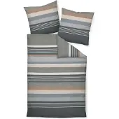 Janine Design Feinbiber Bettwäsche-Garnitur DAVOS 65140 Farbe opalgrau-08 Größe 135x200 + 80x80cm