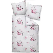 Janine Design Bettwäsche-Garnitur Mako-Soft-Seersucker 20147 TANGO Farbe orchideenrosa Größe 155x220+80x80