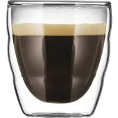 Bodum Thermogläser Espresso Kaffee Gläser 2 tlg. SET Doppelwandig Klein 80 ml