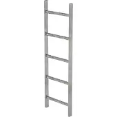 MUNK Günzburger Steigtechnik MUNK Schachtleiter Stahl verzinkt 400mm breit 5 Sprossen 1,40m lang