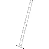 MUNK Günzburger Steigtechnik Sprossen-Anlegeleiter 0,35 m breit mit Standard-Traverse 18 Sprossen - 011418
