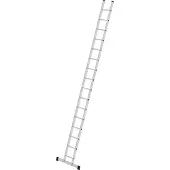MUNK Günzburger Steigtechnik Sprossen-Anlegeleiter 0,35 m breit mit Standard-Traverse 16 Sprossen - 011416