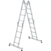 MUNK Günzburger Steigtechnik MUNK Vielzweckleiter mit Nivello Traverse 4x4 Sprossen
