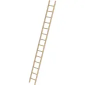 Günzburger Steigtechnik Sprossen-Anlegeleiter Holz ohne Traverse 14 Sprossen - 033114