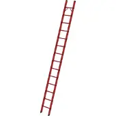 Günzburger Steigtechnik Sprossen-Anlegeleiter GFK ohne Traverse 14 Sprossen - 036014