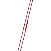 Günzburger Steigtechnik Sprossen-Schiebeleiter 2tlg. GFK/Alu ohne Traverse 2 x 12 Sprossen - 035112