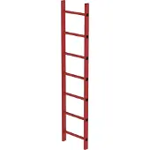 MUNK Günzburger Steigtechnik MUNK Schachtleiter aus GFK 400mm breit 7 Sprossen 1,96m lang