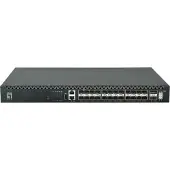 LevelOne 26-Port L3 Managed TOR-Fiberswitch, 24x 1/10GbE SFP+, 2x 40/100GbE QSFP28, Hot-Swap Redundante Stromversorgung