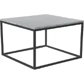SIT Möbel Couchtisch SIT "Wien aus Marmor mit Metallgestell – quadratisches Design", schwarz (schwarz, weiß), B:75cm H:48cm T:75cm, Tische, Couchtisch, Echter Marmor mit gerader Kante & stabilem Metallgestell