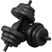 ArtSport 2er Hantelset 20kg - Kurzhantel Set mit 2 Kurzhanteln - 12 Gewichte