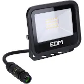 EDM led-scheinwerfer 20w 1520lm 4000k tageslicht schwarz serie 12,4x10,6x2,8cm