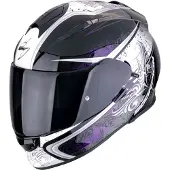 Scorpion EXO-491 Run Helm, weiß/schwarz/lila, XS (53/54)