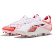 Puma Kinder Ultra 5 Match FG/AG Fussballschuhe-108167 777, Farbe:Weiß, Kinder Schuhe:37