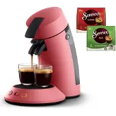 Philips Kaffeemaschine, Pod-Kaffeemaschine, 0,7 l, Kaffeepad, Rot