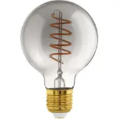 Eglo E27 G80 Spiral Rauchglas Lampe – Smart Zigbee & Bluetooth – Warmweiß