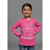 Kidsworld Langarmshirt in pink | Gr.: 104/110