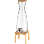 Aps Saftdispenser - 4.5 L - Edelstahl, Silikon, Holz, Kork