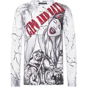 Cipo & Baxx Sweatshirt "Sweatshirts", Herren, Gr. M, weiß, Obermaterial: 50% Baumwolle CO. 50% Polyester PES., regular fit, Sweatshirts Sweatshirt, mit coolem Print