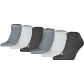 Puma Unisex Sneakersocken, 6er Pack - Sneaker Plain ECOM 6P, Logo, einfarbig