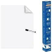 Legamaster Magic Charts , für Whiteboards, blanko, selbstklebend & beschreibbar, inkl. Boardmarker, B 600 x H 800 mm, 100 % recyclingfähig, Polypropylen, weiß, 25 Blatt