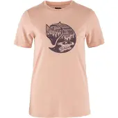 Fjällräven - T-shirt aus Merinowolle &ndash; Damen / Frau &ndash; Abisko Wool Fox - Abisko Wool Fox SS W Chalk Rose Port für Damen aus Wolle - Größe
