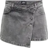 ONLY Jeansshorts "ONLLESLY REG LB DNM SKORT BJ NOOS" Baumwolle, Regular Waist, Hosenrock
