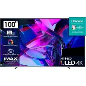 Hisense U7KQ 100U7KQ 100 Zoll Mini LED ULED 4K UHD Smart TV, 2,54 m (100"), 3840 x 2160 Pixel, DLED, Smart-TV, WLAN, Schwarz
