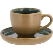 Bitz Espressotasse mit Untertasse wood/forest 0,07 l