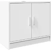 vidaXL Waschbeckenunterschrank Weiß 63x29x55 cm Holzwerkstoff