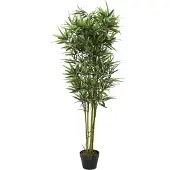 WDMT Kunstpflanze Bambus – ø 18 x 135 cm – Phyllostachys – Wartungsfreie Bambuspflanze – Grün