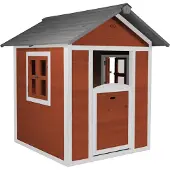 Axi Spielhaus Beach Lodge in Rot | Kleines Spielhaus aus Holz für Kinder | 135 x 111 x 133 cm