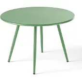Oviala Gartentisch 50 cm aus pulverbeschichtetem Stahl Cactus grün - Palavas