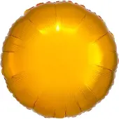 Amscan Standard Metallic Gold Folienballon Rund C16 lose