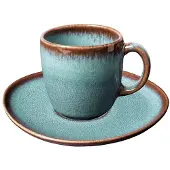 Like. by Villeroy & Boch Lave Kaffeetasse mit Untertasse