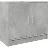 vidaXL Waschbeckenunterschrank Betongrau 63x29x55 cm Holzwerkstoff