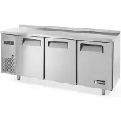 Hendi Arktic Kühltisch mit 3 Türen 3 Böden und Aufkantung 390 Liter 1800x600x886mm