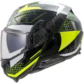 LS2 FF910 Advant II Astral Klapphelm, schwarz/neon-gelb, XL (61/62)