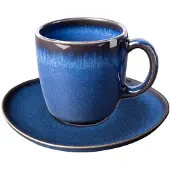 Like. by Villeroy & Boch Lave Kaffeetasse mit Untertasse