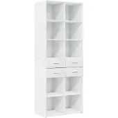 vidaXL Hochschrank Weiß 70x42,5x225 cm Holzwerkstoff