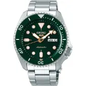 Seiko Herrenuhr 5 Sports SRPD63K1 grünes Zifferblatt 10bar Edelstahl 43mm Durchmesser Cal.4R36