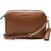 Michael Kors Leather Camera Cross Body Bag In Brown Größe: OS | Umhängetaschen Outlet | Damen | Braun