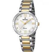 Festina Damenuhr Mademoiselle Armbanduhr Edelstahl silber gold UF16937/A