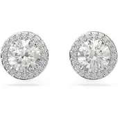 Swarovski Constella Silberfarbene Ohrknöpfe 5636269