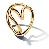 Pandora 163288C00 Ring für Damen Herz Goldfarben