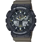 Casio GA-100TU-1A3ER G-Shock Classic Herrenuhr Oliv/Schwarz